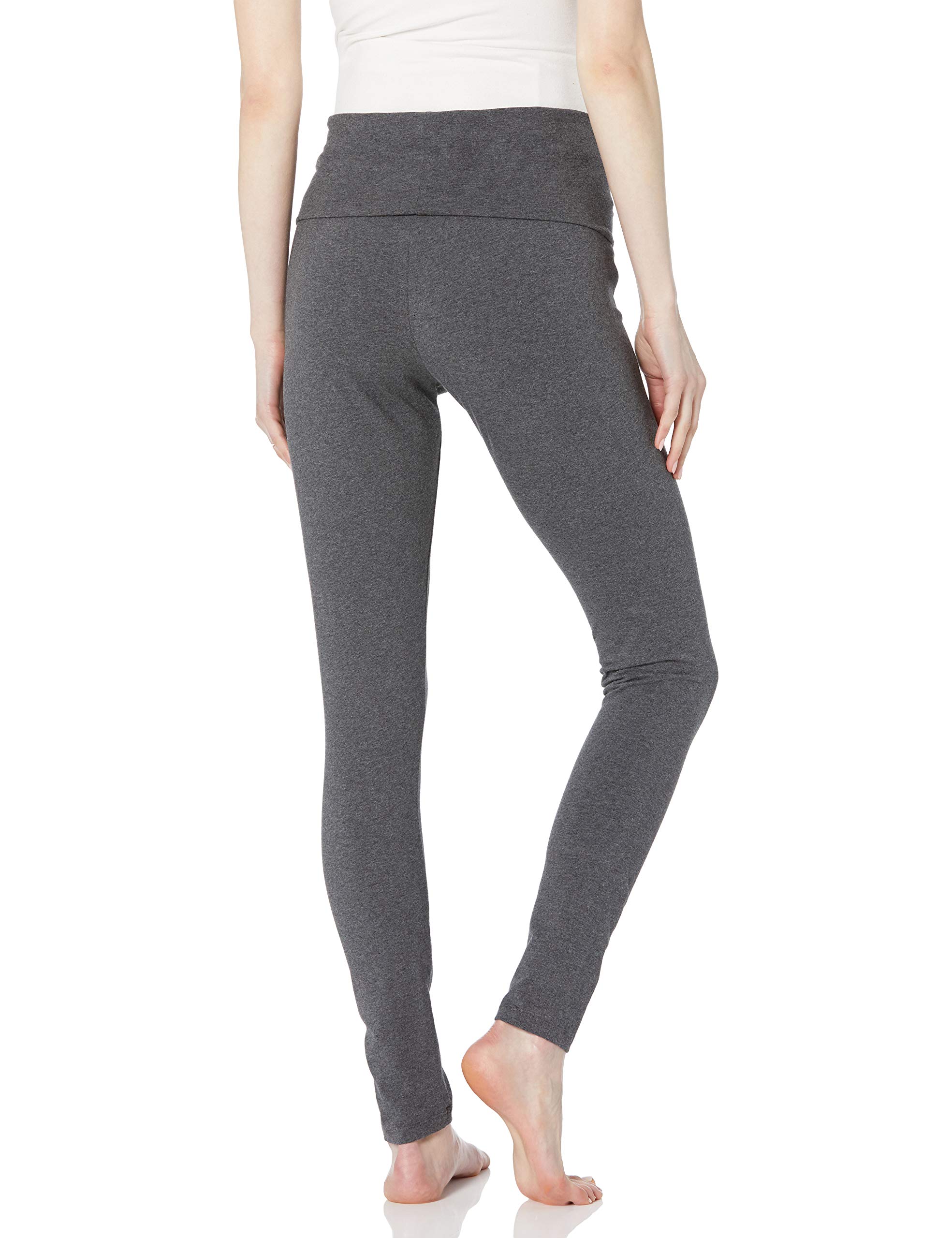 Three Seasons Maternity Yoga Leggings for Women - Comfortable Stretchy Pregnancy Pants in Gray, Size Medium - Perfect for Prenatal Workouts, Lounge & Everyday Wear