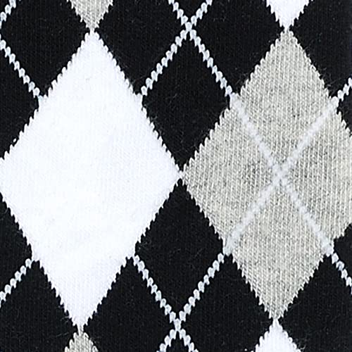 Black and White Argyle / 8 Pack