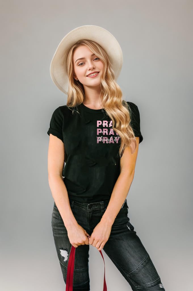 Christian Women's T-Shirts with Bible Verse Inspirations - Faith-Based Prayer Tees for Church, Worship & Daily Encouragement