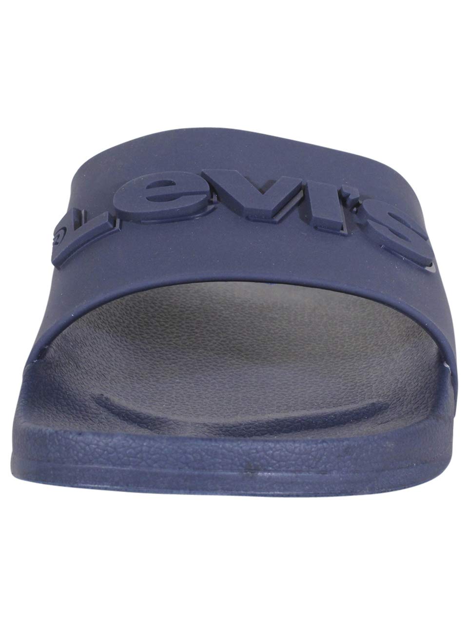 Levi's Men's 3D Slides Navy Monochrome Logo Sandals - Size 8 | Comfortable Summer Casual Shoes for Beach, Pool & Outdoor Wear