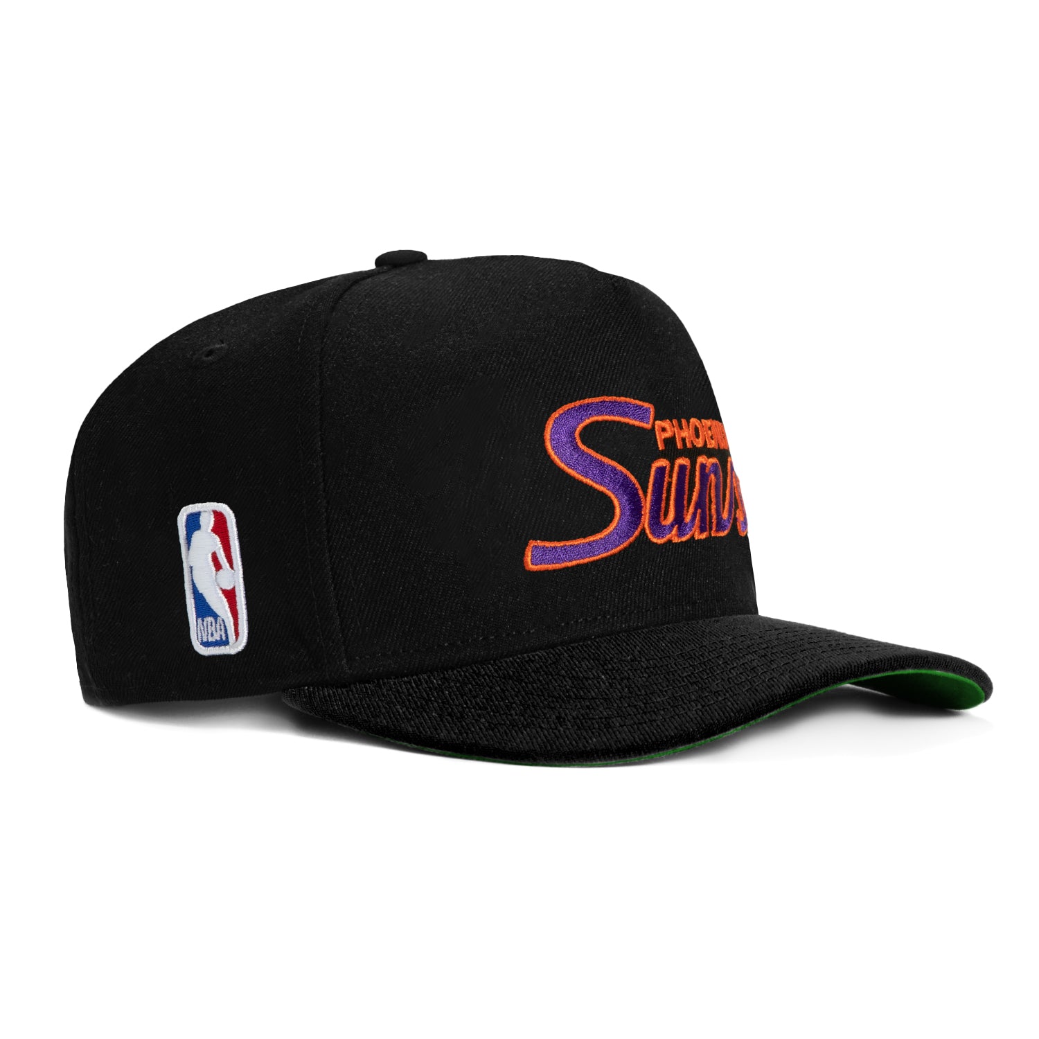 New Era 9Fifty A-Frame Phoenix Suns NBA Logo Patch Snapback Hat - Black | Official NBA Merchandise for Basketball Fans, Streetwear & Sports Fashion