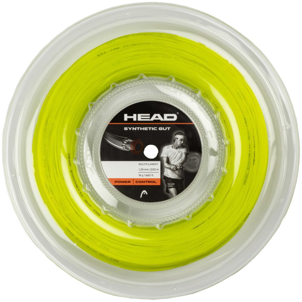 Head Synthetic Gut Tennis String Reel - Yellow | High-Performance String for Tennis Rackets | Perfect for Recreational & Competitive Play
