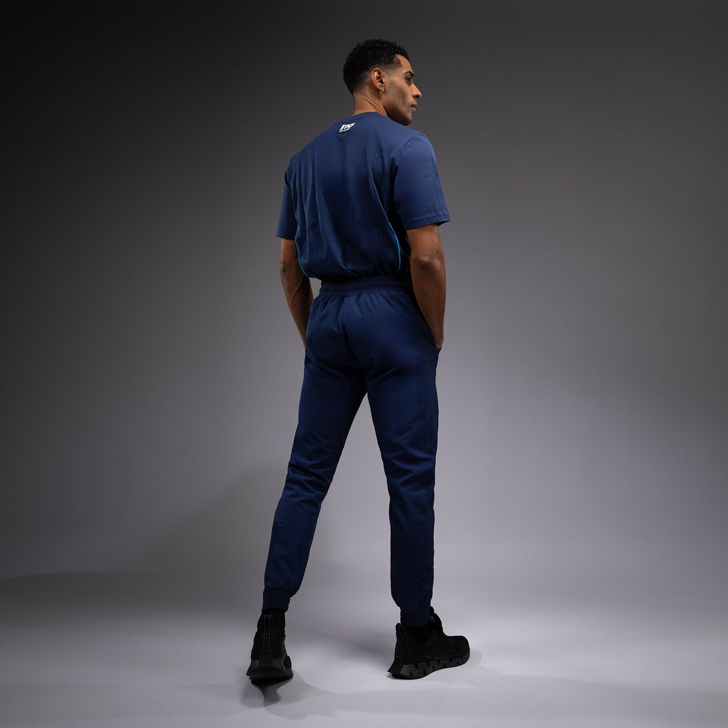 Venum x Top Rank Original Men's Performance Joggers - Navy Blue Athletic Training Pants for MMA, Boxing & Gym Workouts