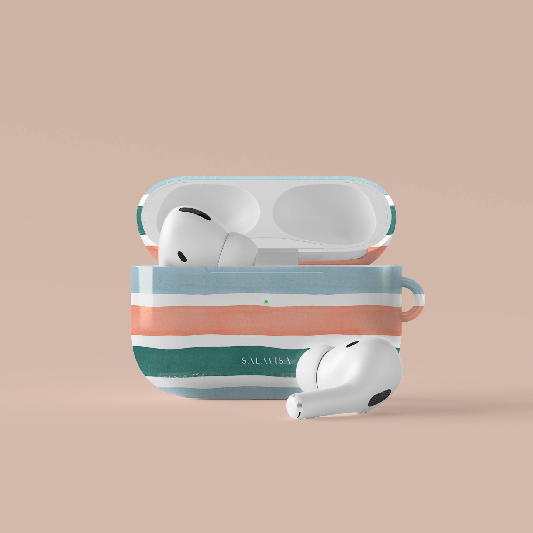 Coral Tides AirPods Case - Protective Cover for Apple AirPods 1/2/3 & Pro - Stylish & Durable Phone Accessories - Perfect for Gym, Travel & Daily Use