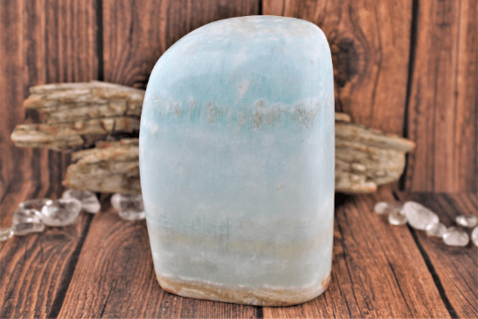 Natural Caribbean Calcite Freeform - Healing Crystal for Meditation, Reiki & Home Decor | Spiritual Energy Stone for Stress Relief & Positive Vibes