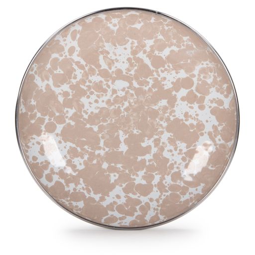 4-Piece Taupe Swirl Appetizer Plates Set (5.75 Inch) - Perfect for Cocktail Parties, Desserts & Small Bites Serving