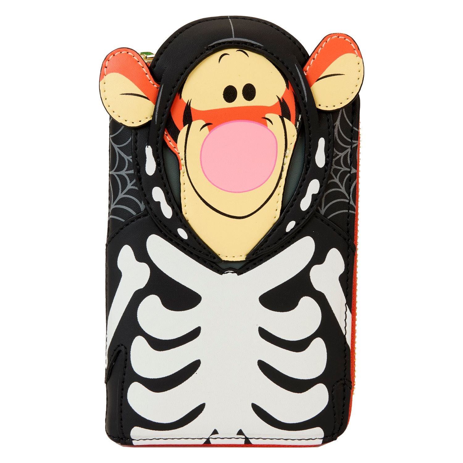 Disney Tigger Skeleton Zip Around Wallet - Cute Cartoon Character Wallet for Women & Men - Perfect for Disney Fans, Collectors, and Everyday Use