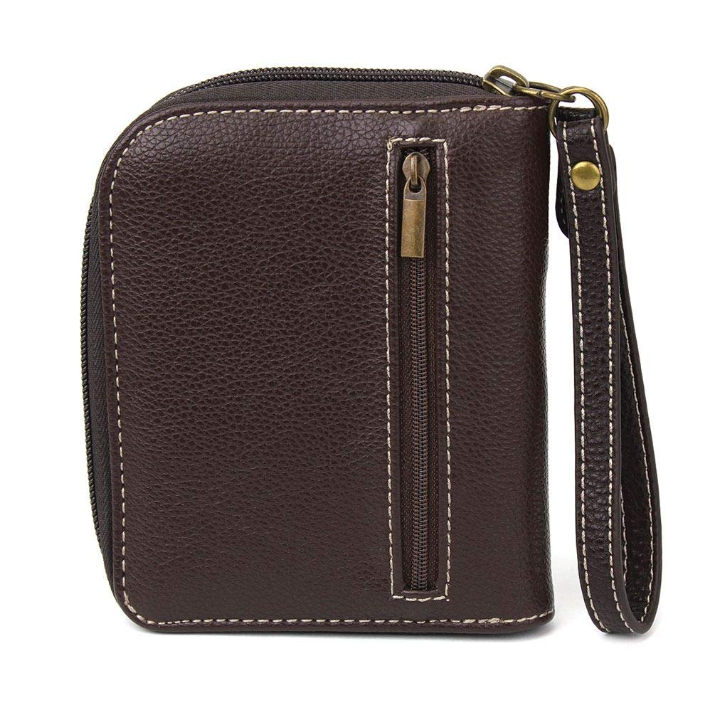 Chala Handbags Lion Zip-Around Wallet & Wristlet - Stylish RFID Blocking Leather Wallet for Women - Perfect for Travel, Shopping, and Everyday Use