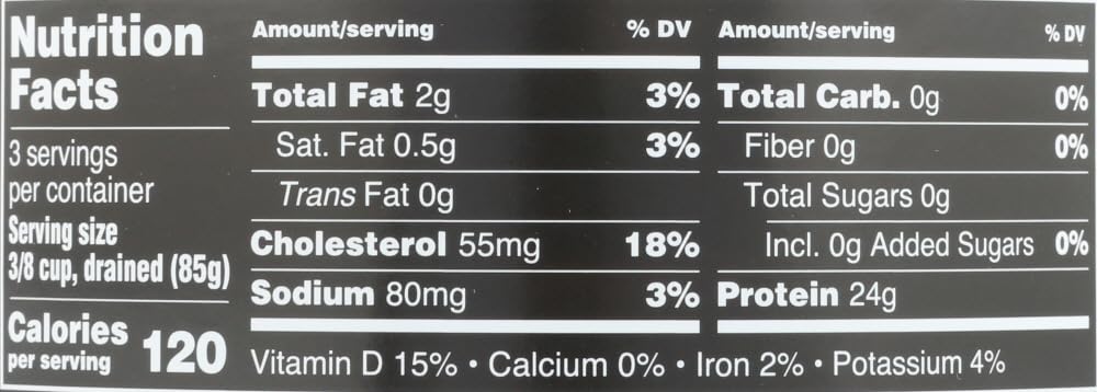 Premium Albacore Tuna in Spring Water - No Salt Added, 12 Oz (Pack of 6) | Healthy Protein Source for Salads, Sandwiches & Meal Prep