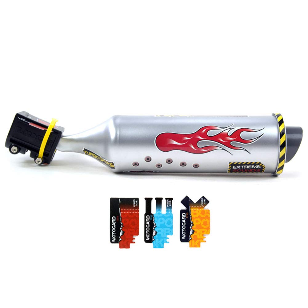 WYYHAA Turbospoke Bicycle Exhaust Sound System - Motorcycle Style Bike Turbo Exhaust Pipe with Realistic Sound Effects for Kids & Adults - Perfect for Bike Parades, Prank Gifts & Cycling Enthusiasts