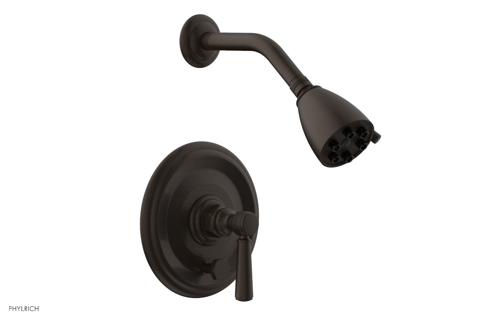 HEX TRADITIONAL Pressure Balance Shower and Diverter Set (No Spout) 4 152 - Chrome Finish Bathroom Fixture for Modern & Traditional Homes