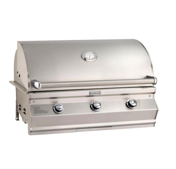 Fire Magic CM650I 36-Inch Built-In Natural Gas Grill with Analog Thermometer - Perfect for Outdoor Cooking, Backyard BBQs, and Patio Entertaining