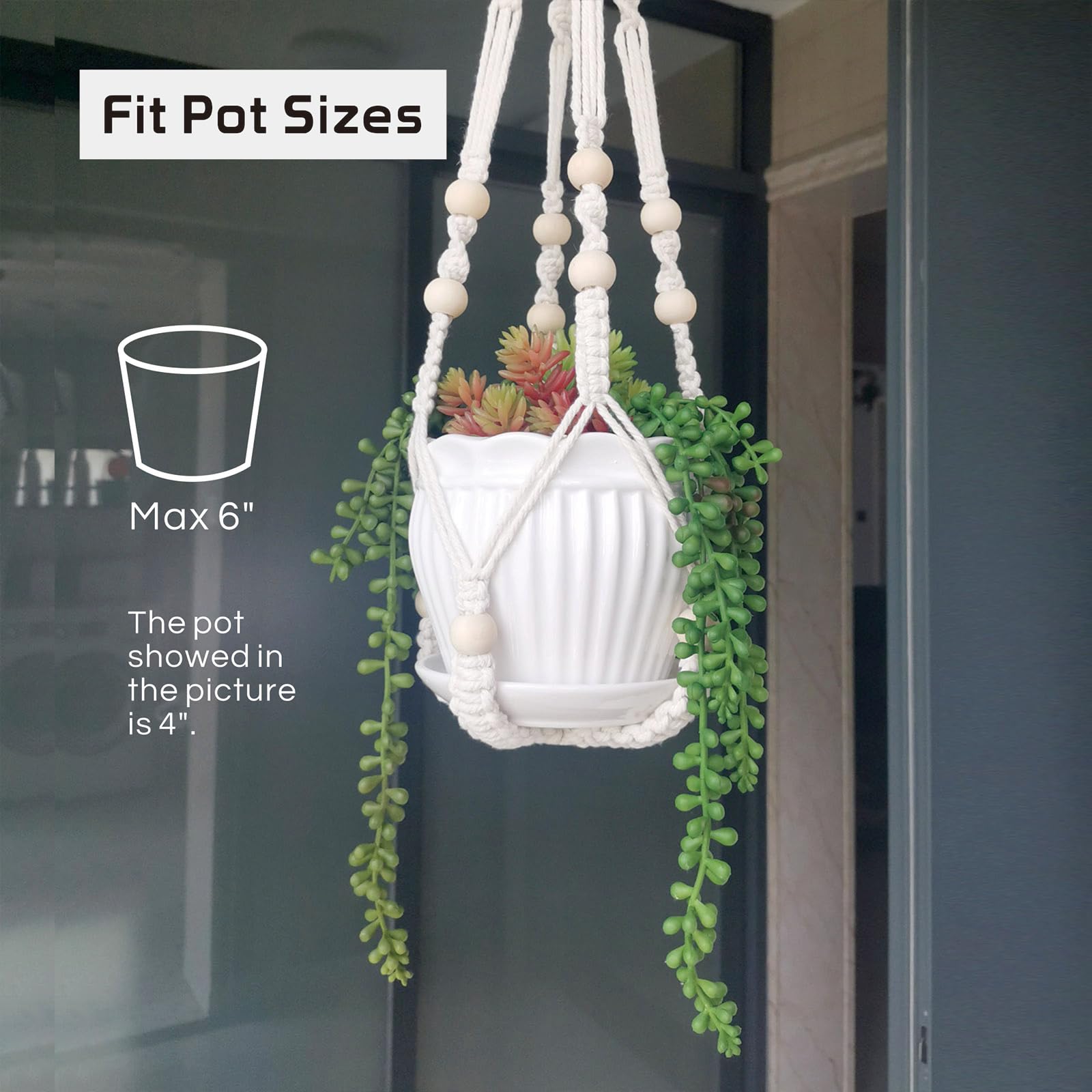 Macrame Plant Hanger Indoor - 23