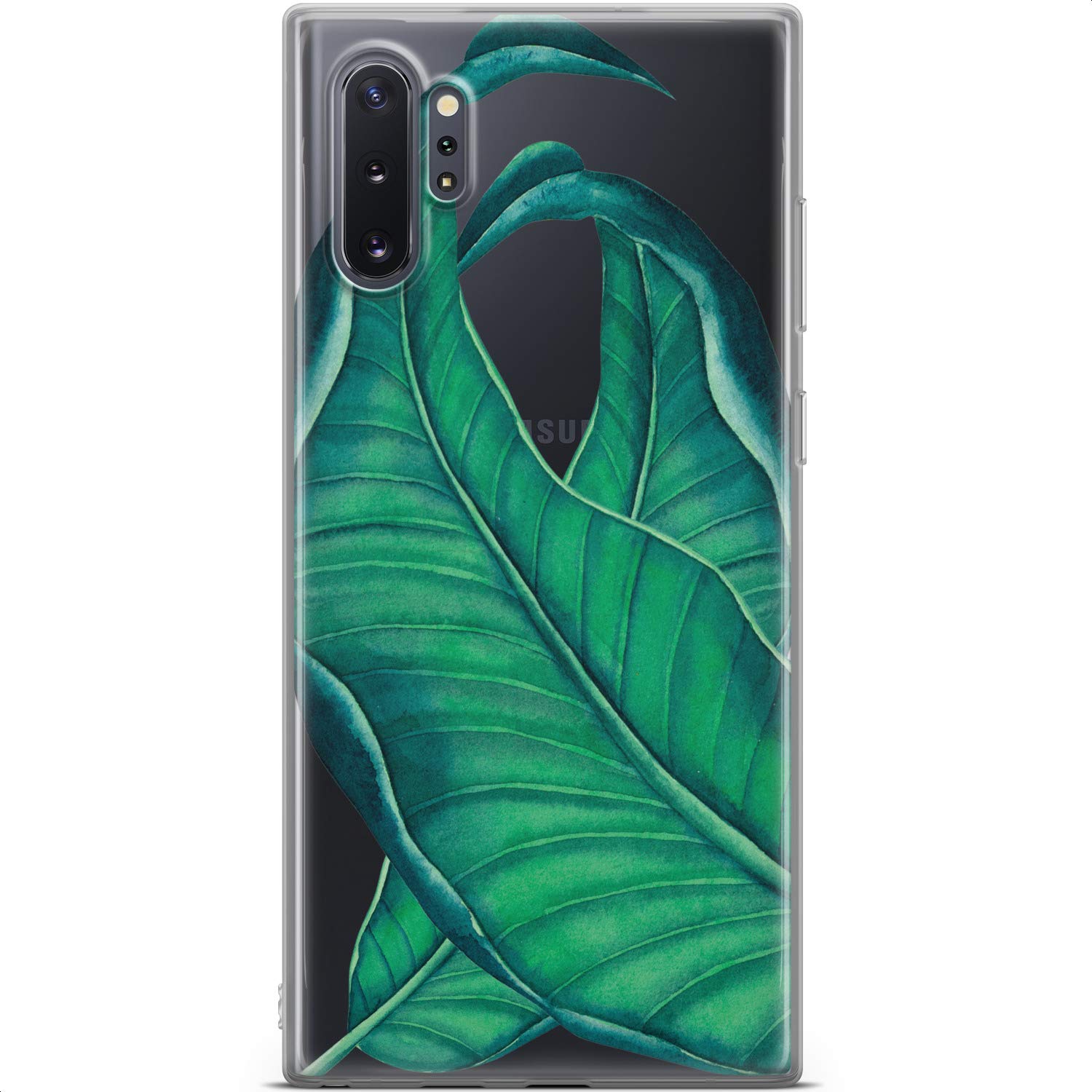 Samsung Galaxy S24 S23 Ultra S22 5G Plus S21 FE S20 S10 Phone Case - Slim TPU Flexible Silicone Cover with Tropical Banana Leaf Design, Lightweight Protective Case for Everyday Use, Travel & Outdoor Activities