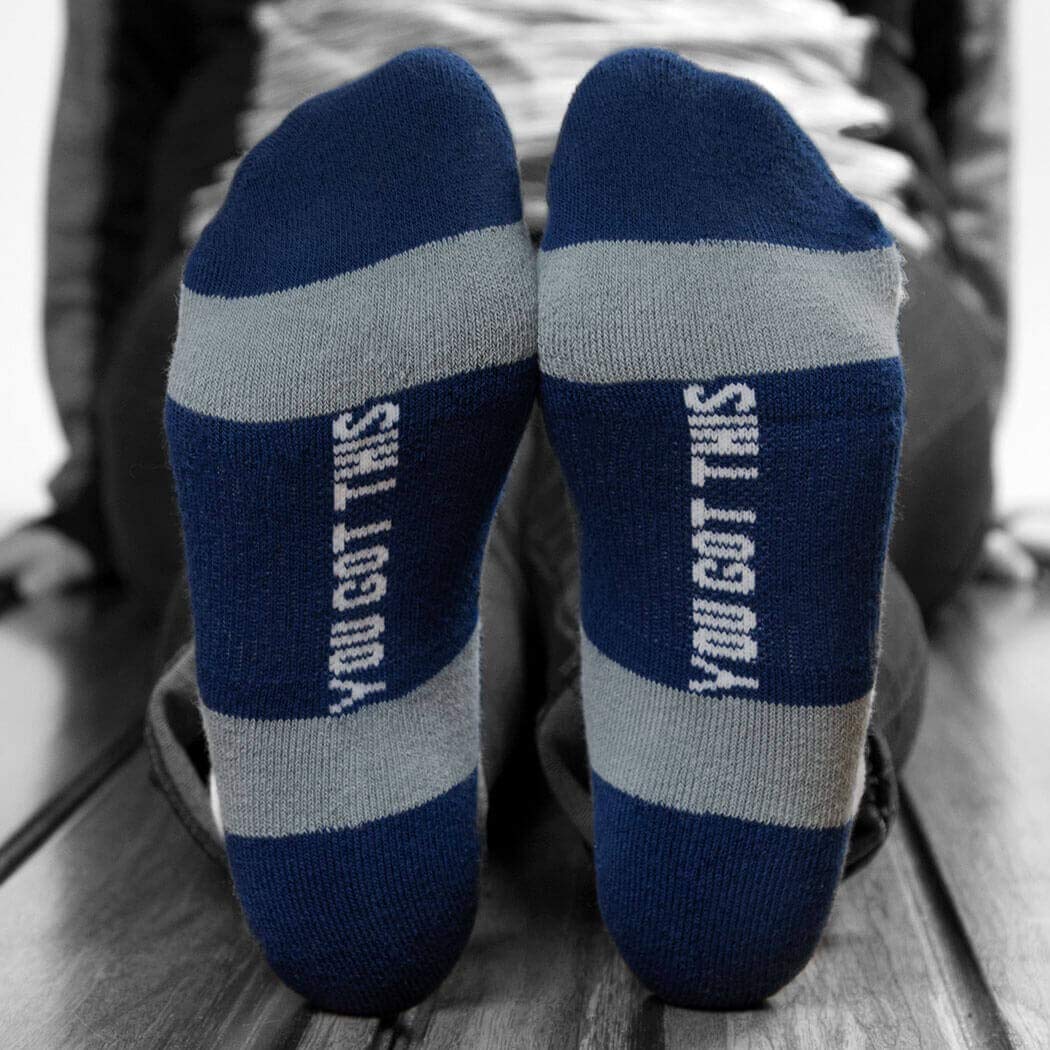 Gone For a Run Inspirational Running Socks for Women - Motivational Ankle Socks with Positive Affirmations - Best Gift for Runners & Athletes - Perfect for Marathons, Workouts & Everyday Wear