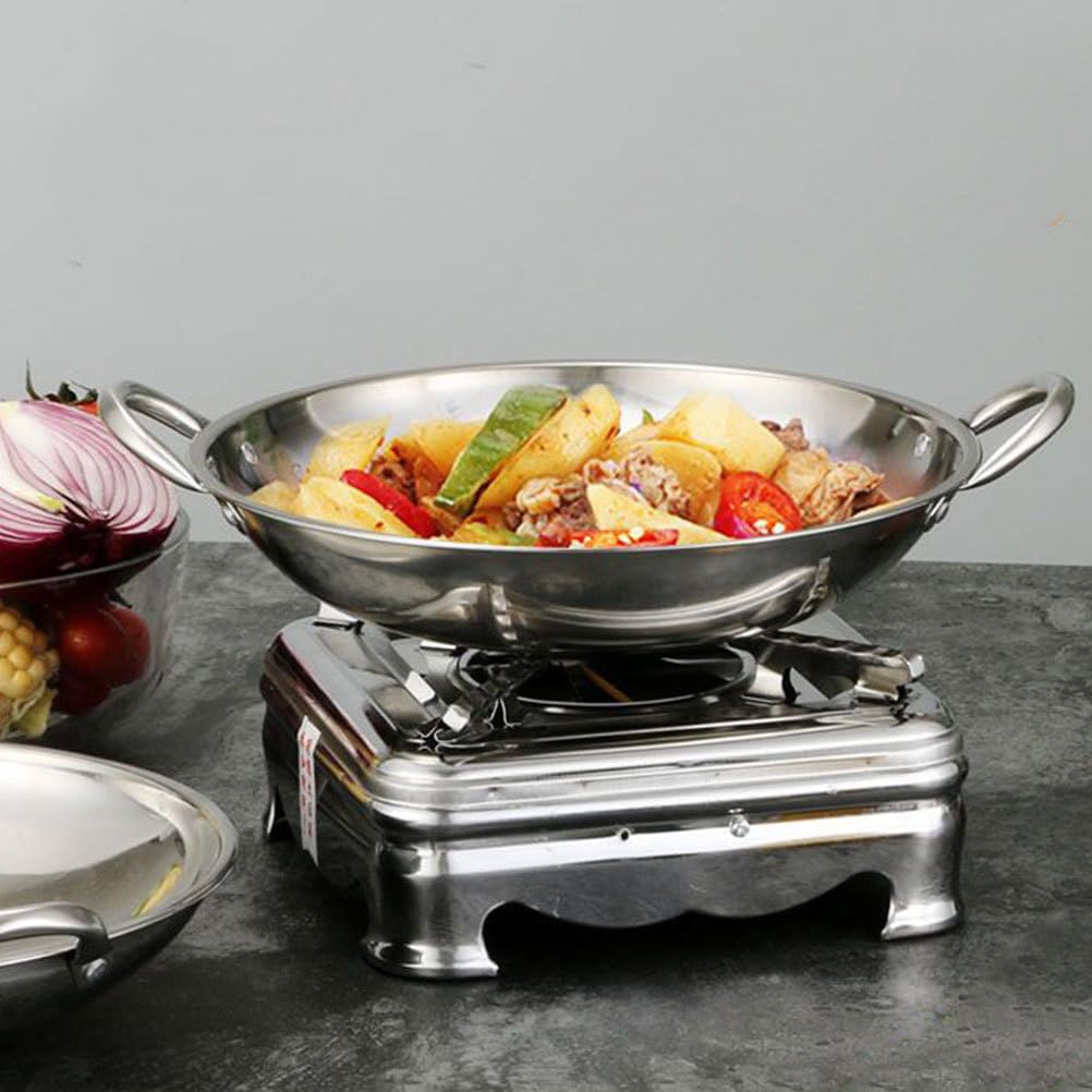 Premium Stainless Steel Wok Pan - 14