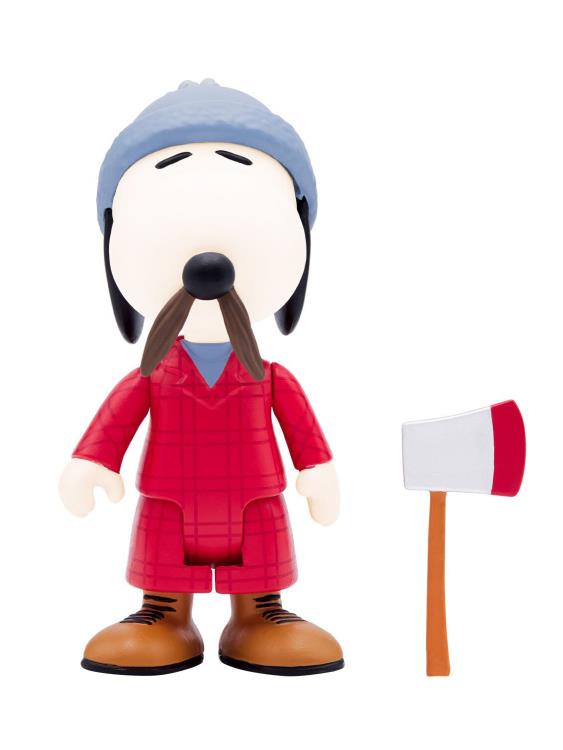 Peanuts ReAction Lumberjack Snoopy Collectible Figure - Perfect for Fans, Collectors, and Home Decor