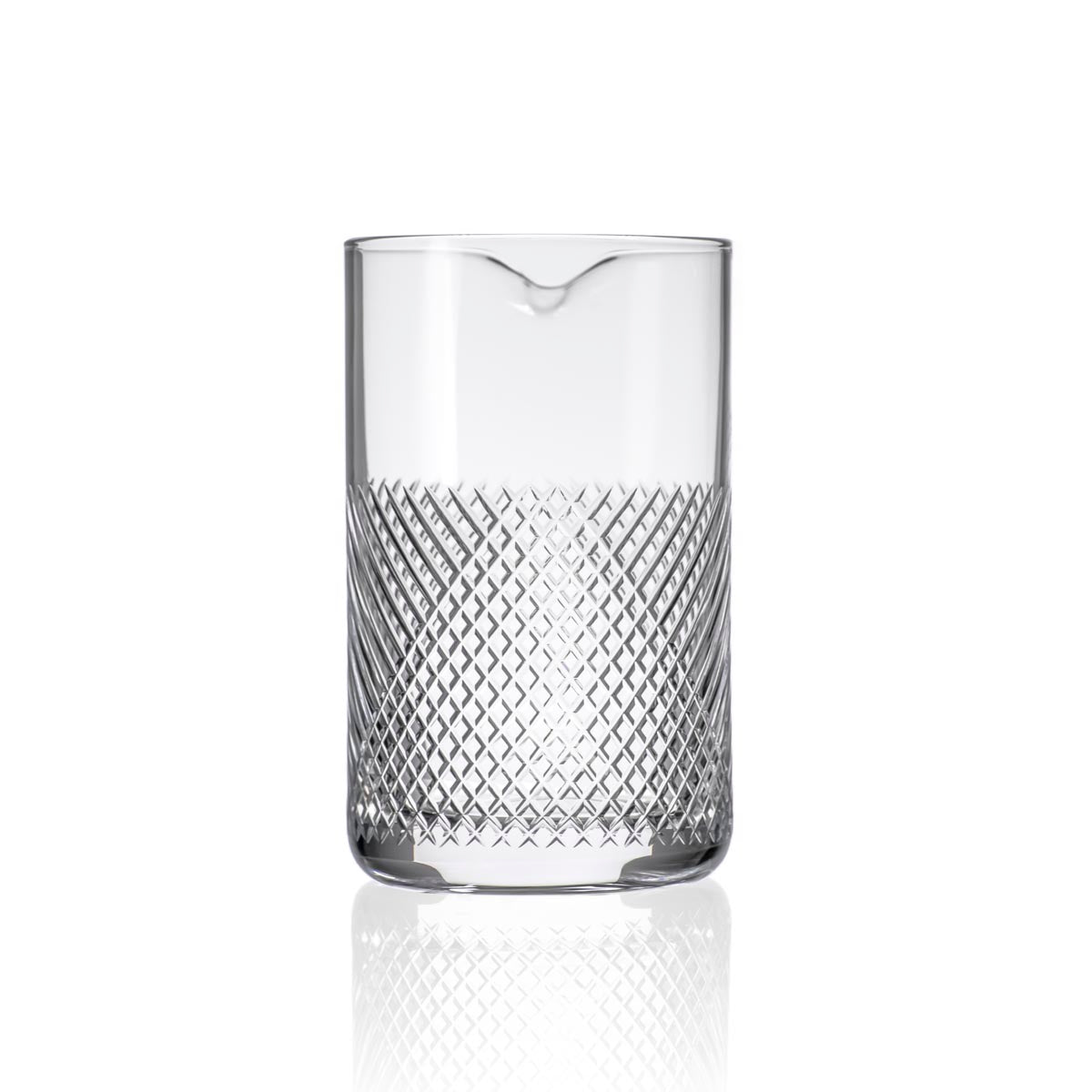 Premium Bourbon Street Cocktail Mixing Glass - 16oz Heavy Base Bar Mixing Glass for Whiskey, Old Fashioned & Cocktails - Perfect for Home Bars, Parties & Professional Bartenders