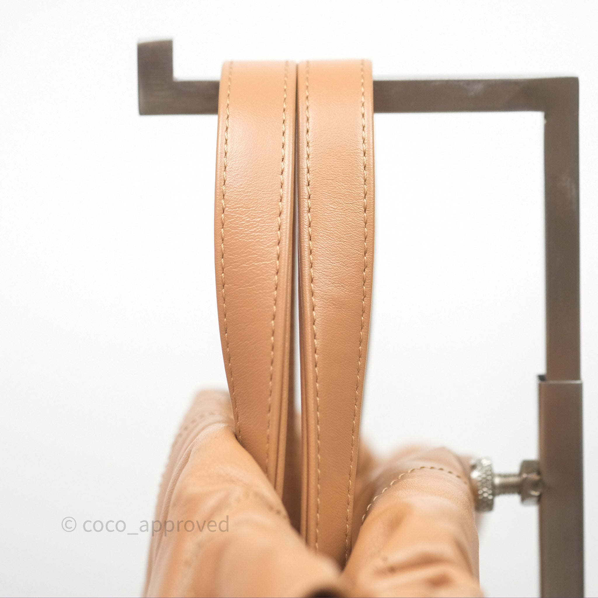 Chanel 22 Small Backpack in Camel Shiny Calfskin with Gold Hardware - Luxury Designer Handbag for Women, Perfect for Everyday Use & Travel Accessories