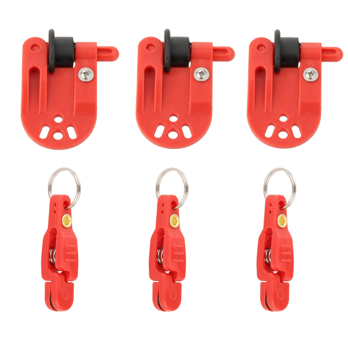 6Pcs Heavy Duty Snap Release Clips for Offshore Fishing - Trolling Downrigger Clips with Strong Tension - Perfect for Planer Boards and Saltwater Fishing Tackles (Great for Trolling, Downrigger Fishing & Big Game Angling)