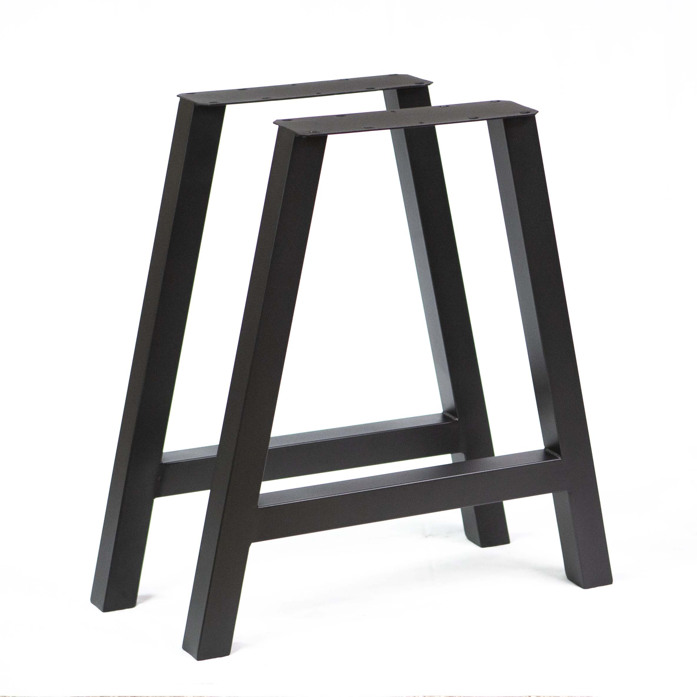 W5044A PLUS Dining Table Legs - 1 Pair (71cm Tall, 66cm Wide) - Sturdy Metal Table Base for Modern Kitchen, Dining Room, and Restaurant Furniture