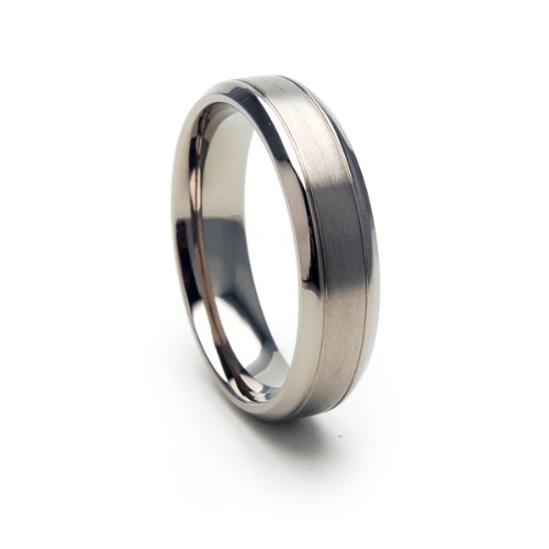Premium Titanium Wedding Band for Men - Durable & Hypoallergenic Titanium Ring - Perfect for Engagement, Anniversary & Everyday Wear