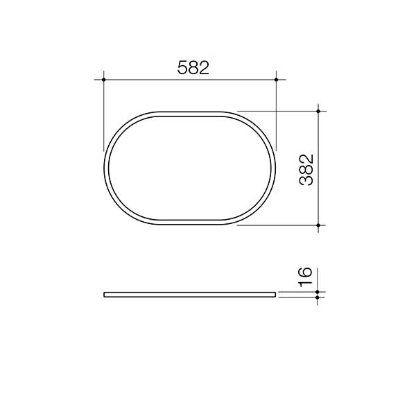 Caroma Liano II 600mm Chrome Pill Dress Ring - Elegant Bathroom Accessory for Modern Homes & Luxury Hotels