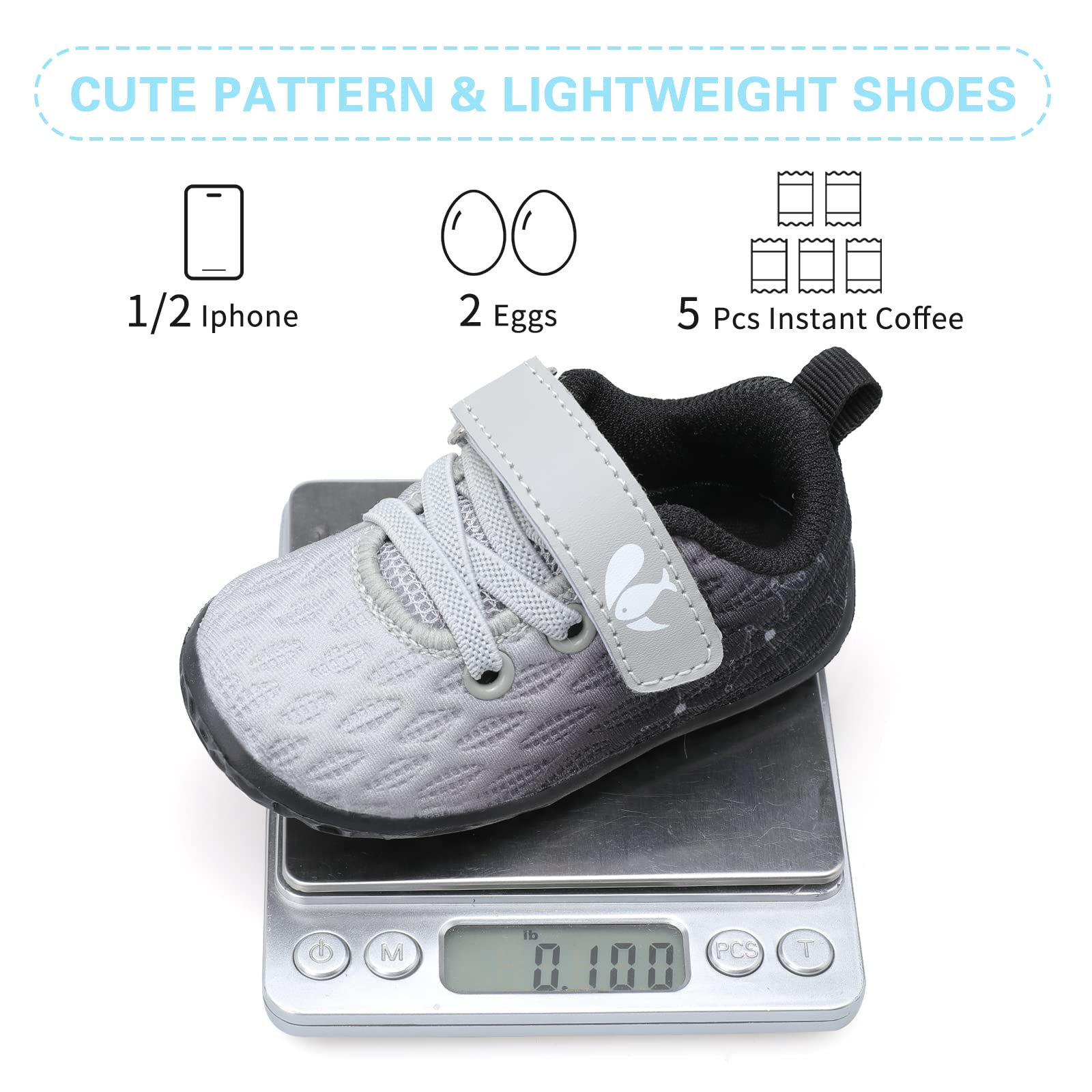 FEETCITY Baby Sneakers for Boys & Girls - Soft First Walking Shoes, Non-Slip Infant Crib Shoes & Comfortable Toddler Slip-Ons | Perfect for Newborns Learning to Walk, Playtime & Everyday Wear