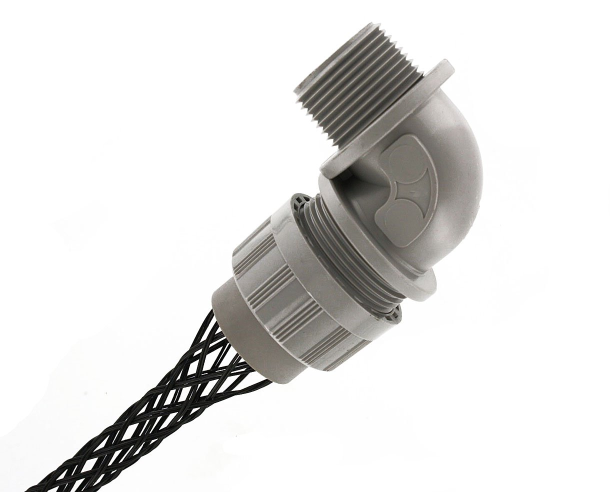 Leviton L7544 STR REL GP NYL CRD SEAL .500-.562 90 - Heavy Duty Nylon Cord Seal for Electrical Wiring, Secure Cable Management in Harsh Environments - Ideal for Industrial, Commercial, and Outdoor Electrical Applications