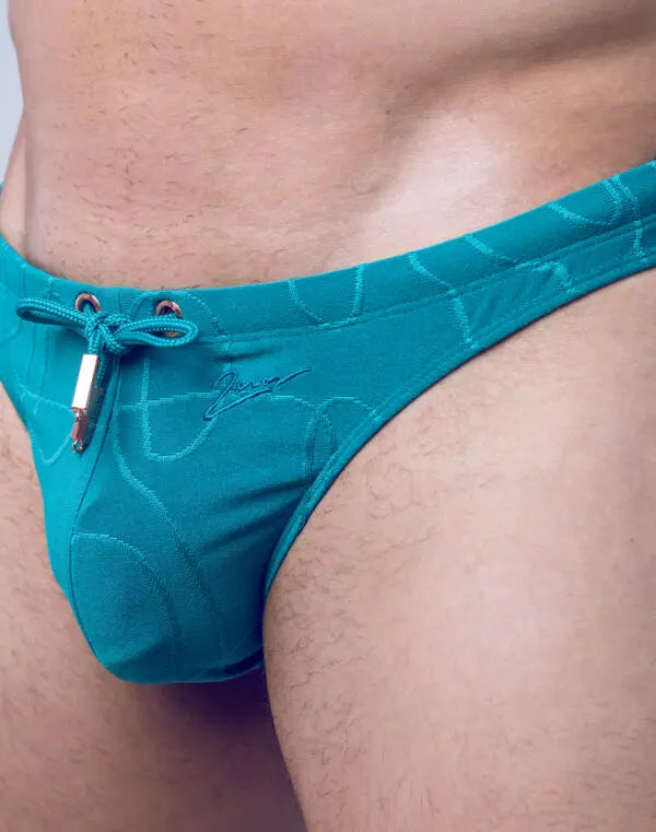 2eros Ripple Textured Swim Thong - Sexy High-Cut Bikini Bottom for Women, Comfortable & Stylish Beachwear for Pool, Vacation & Summer Fun