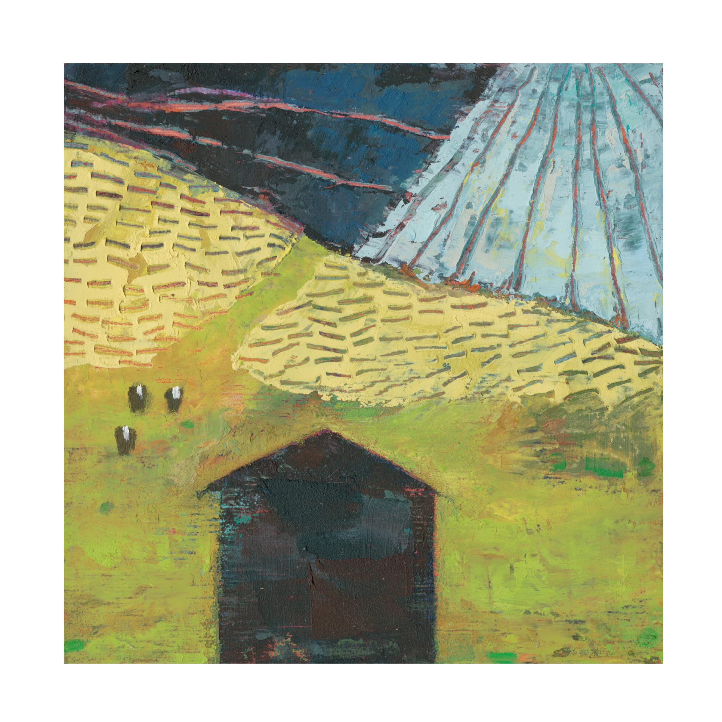 Trademark Fine Art 'Bear Valley Barn II' Canvas Art by Sue Jachimiec - Rustic Countryside Wall Decor for Living Room, Bedroom & Office