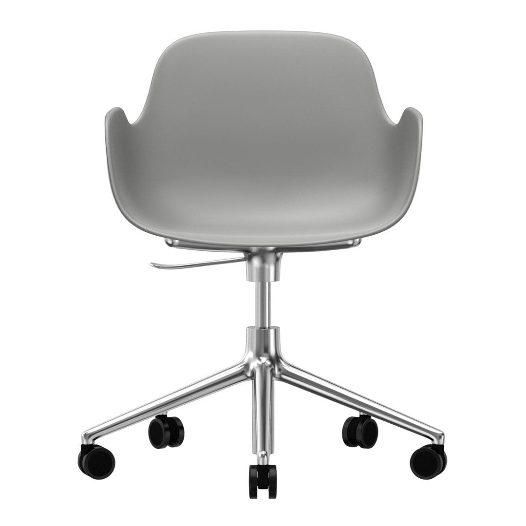 Modern Form Armchair with 5W Swivel Base & Gas Lift Mechanism - Ergonomic Office Chair for Home & Workspace Comfort