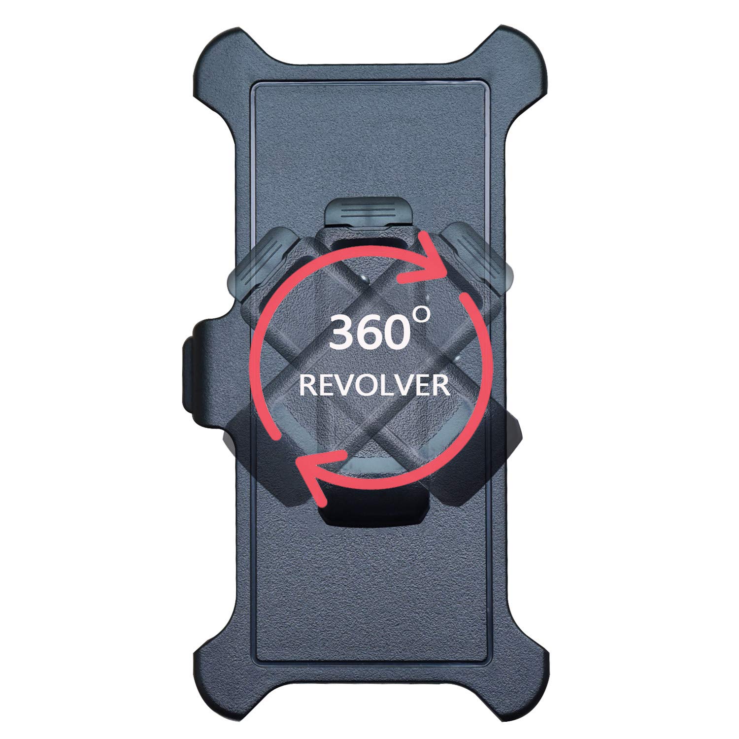 2 Pack Replacement Holster Belt Clip Compatible with OtterBox Defender Series Case for iPhone 12 & 12 Pro (6.1 Inch) - Secure Carry for Outdoor Activities, Work & Daily Use