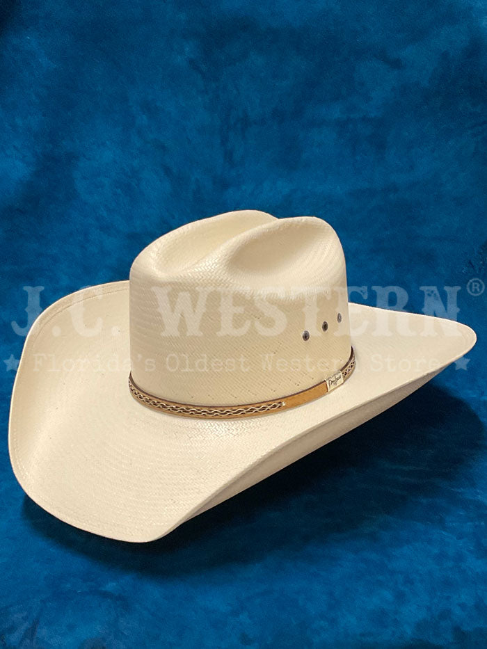 Resistol RSBXTN 304281 BRIXTON George Strait Collection Straw Hat - Natural Cowboy Hat for Men, Western Style Sun Protection for Outdoor, Rodeo, and Country Music Events