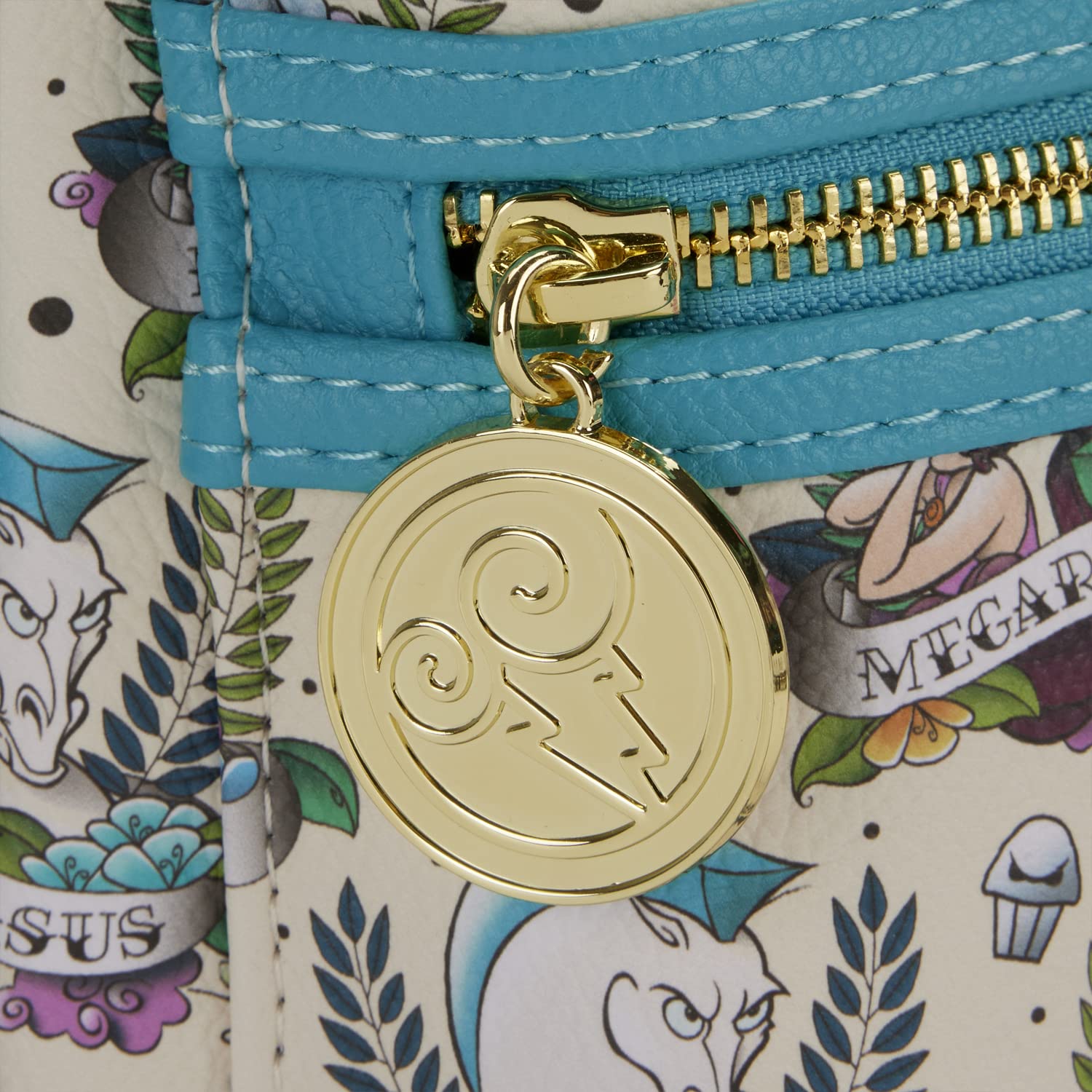Disney Hercules Tattoo Mini Backpack by Loungefly - Official Licensed Crossbody Bag for Women & Teens - Perfect for Cosplay, Conventions, and Disney Park Visits