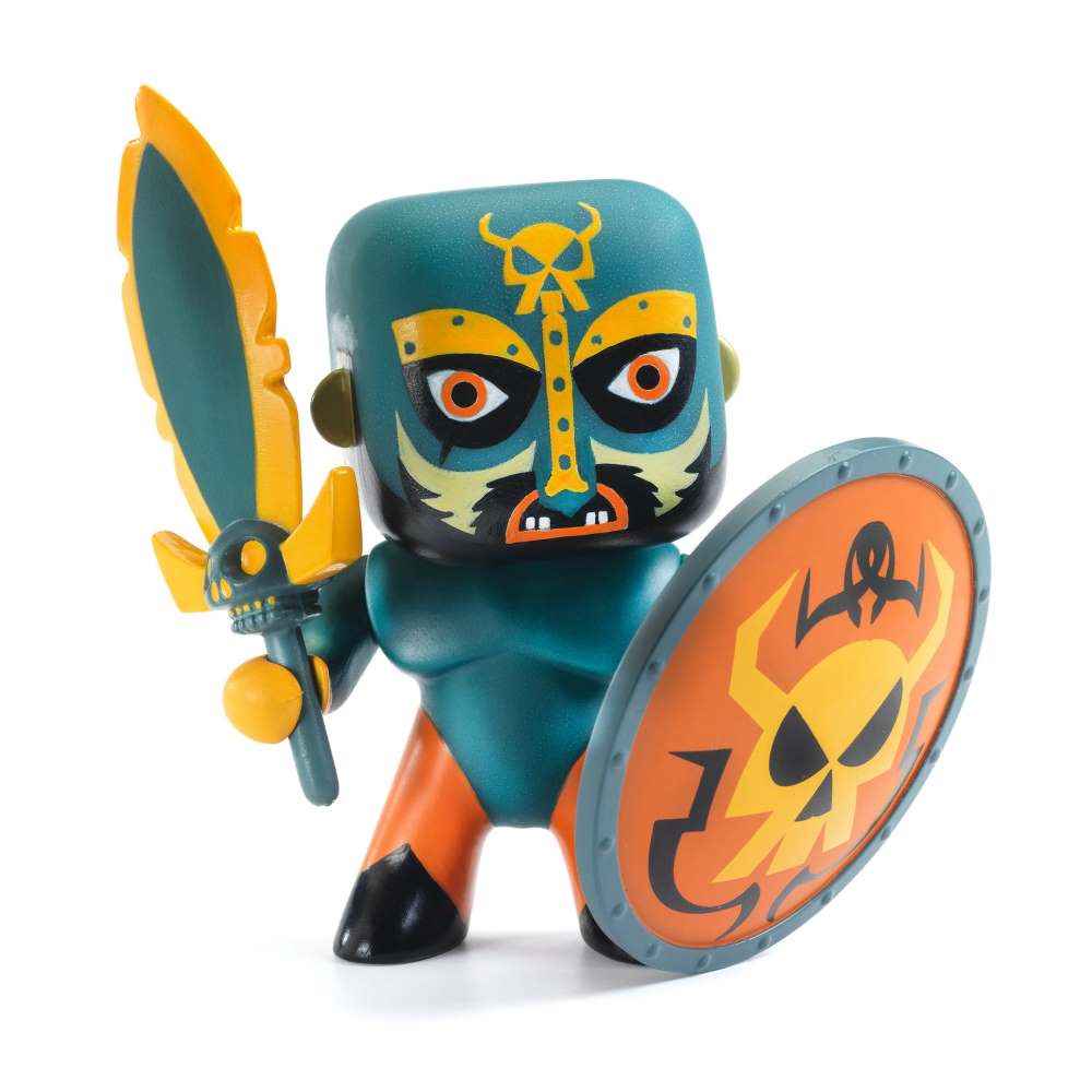 Djeco Arty Toys Skull Knight - Creative Art Toy for Kids, DIY Painting Craft Kit - Perfect for Halloween Decorations & Birthday Gifts