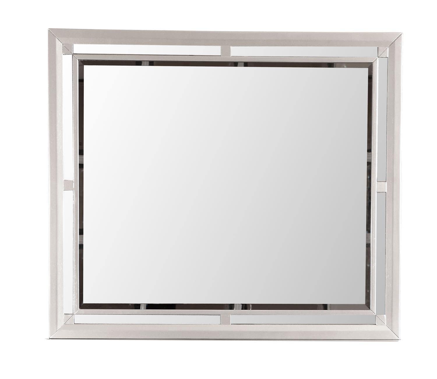 Alana Modern Rectangle Framed Dresser Mirror PF-G6800-M - Elegant Vanity Mirror for Bedroom & Bathroom Decor