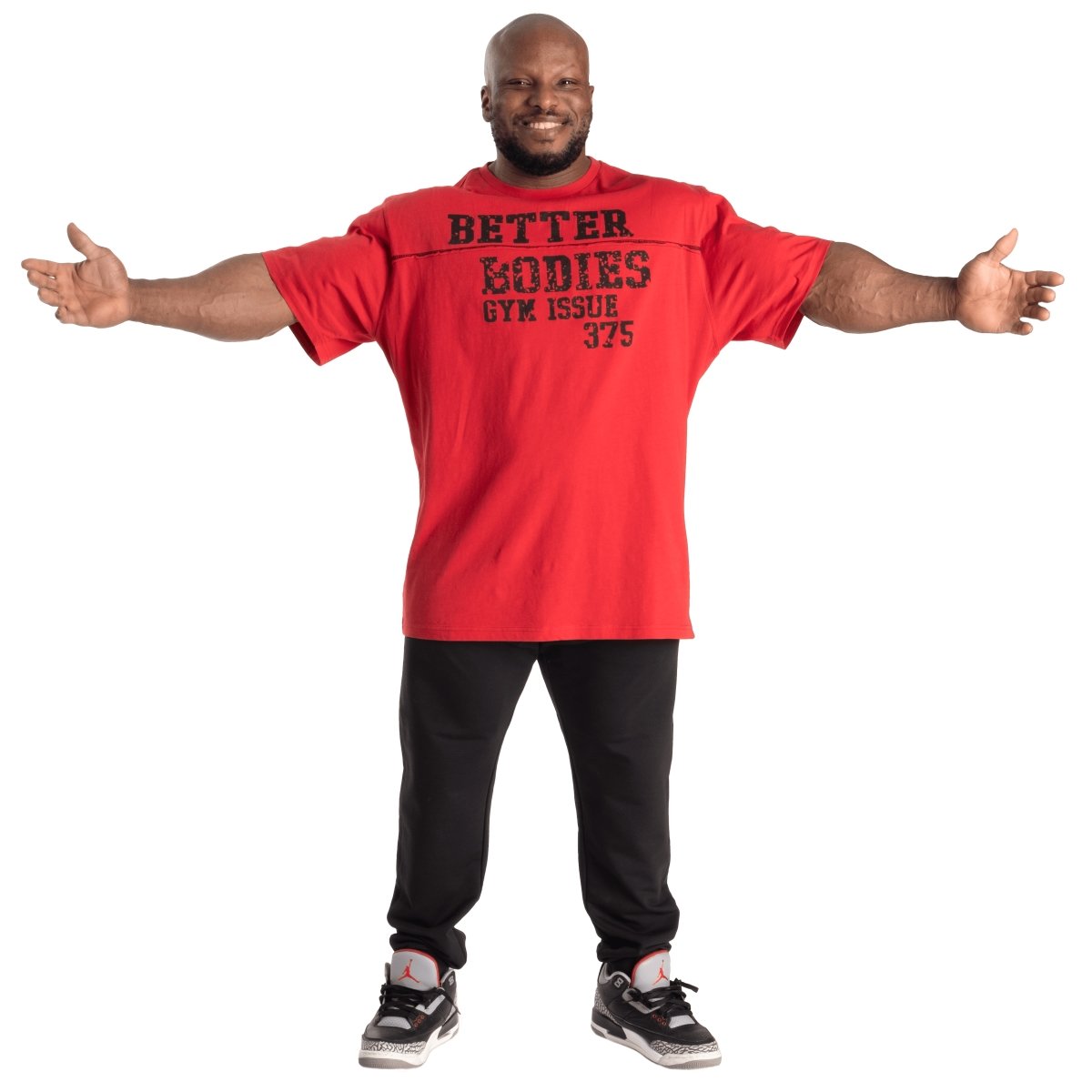 Better Bodies Union Original T-Shirt - Premium Cotton Tee in Chili Red for Men & Women | Casual Wear, Gym, Street Fashion