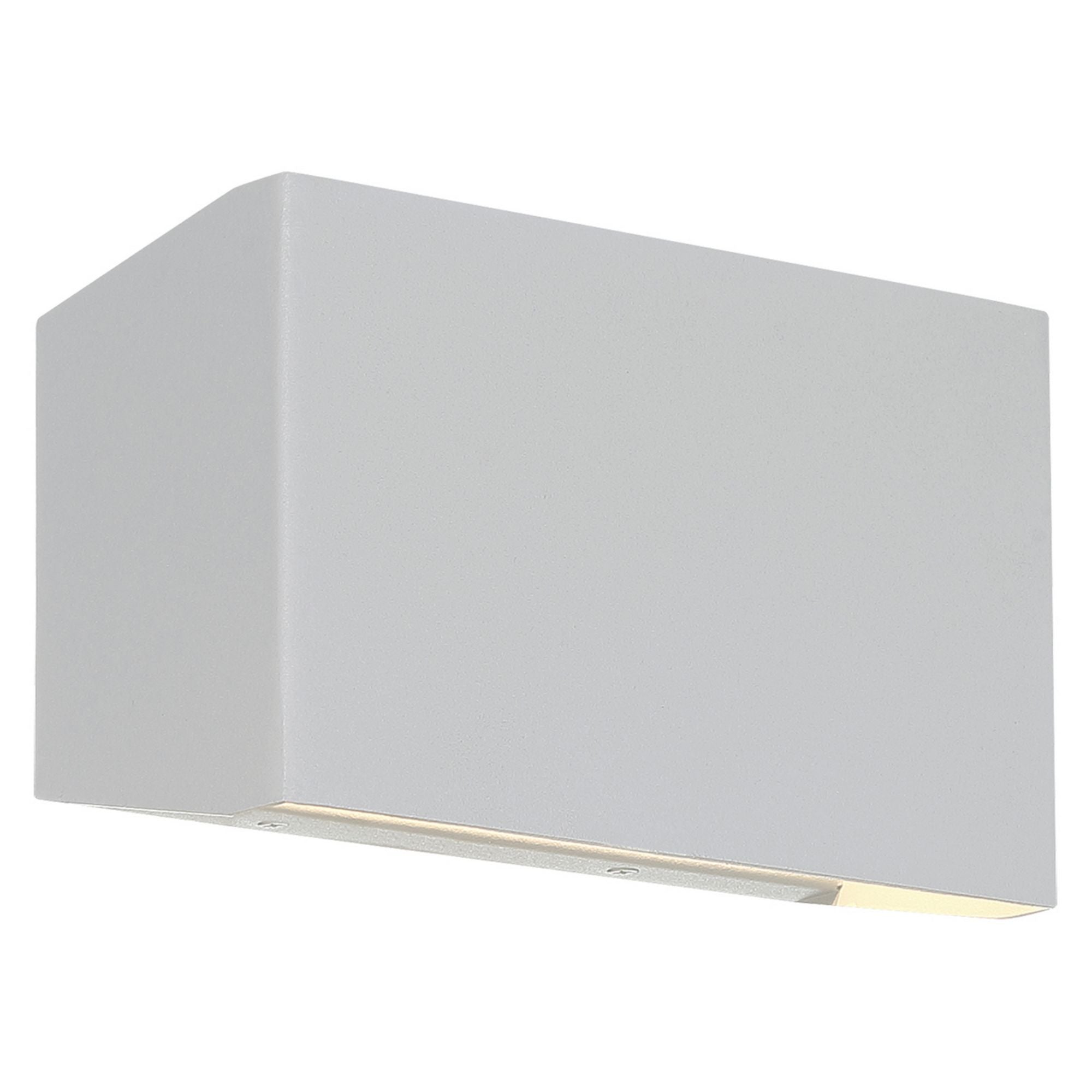 Amora 9 Inch LED Outdoor Wall Sconce Light Fixture - Silver Finish - Weatherproof Exterior Lighting for Porch, Patio, Garden & Garage