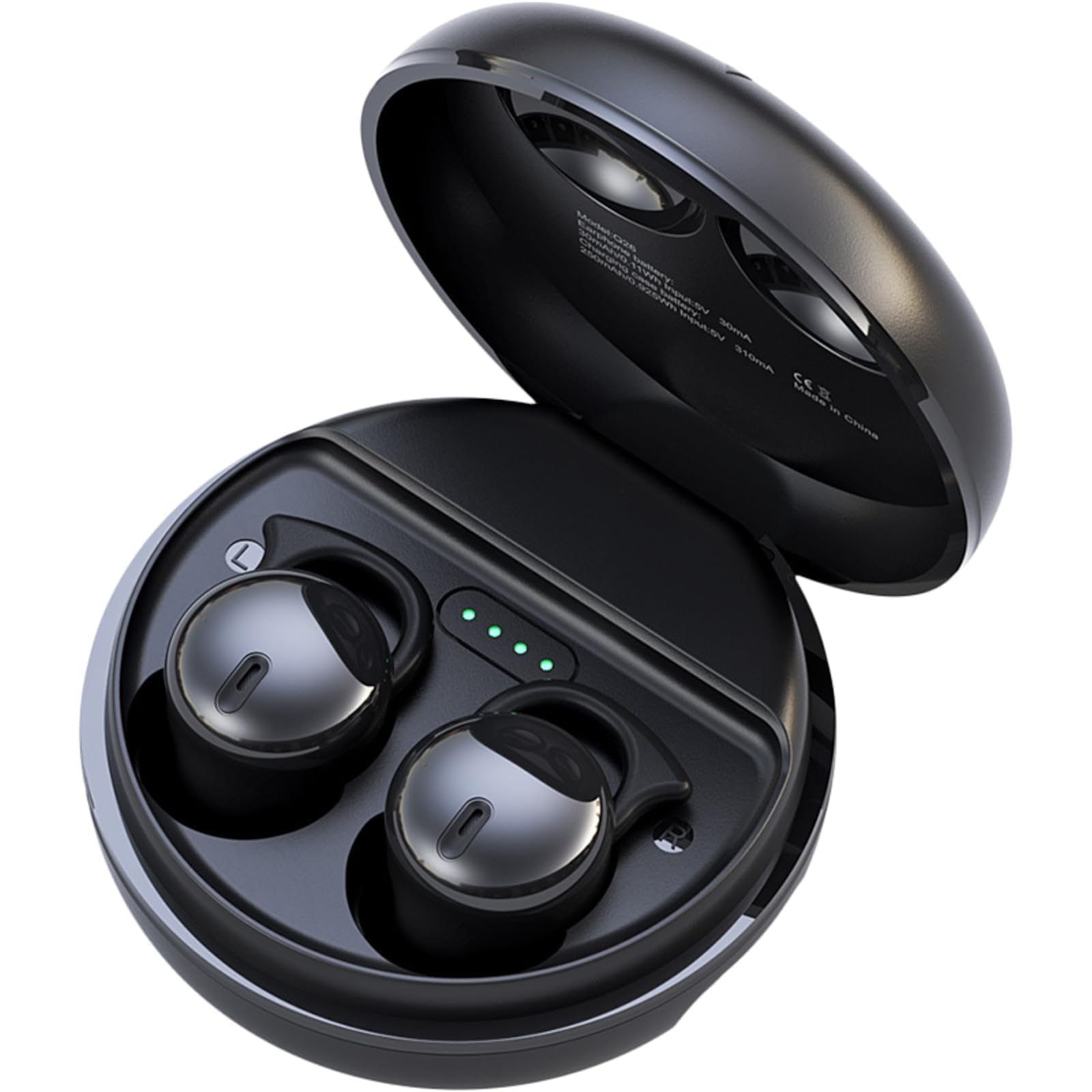 Wireless Sleep Headphones for Side Sleepers - Bluetooth 5.3 Invisible Earbuds with Noise Blocking for Sleeping, Driving & Cycling | Comfortable Night Use & Travel Accessories (Black)