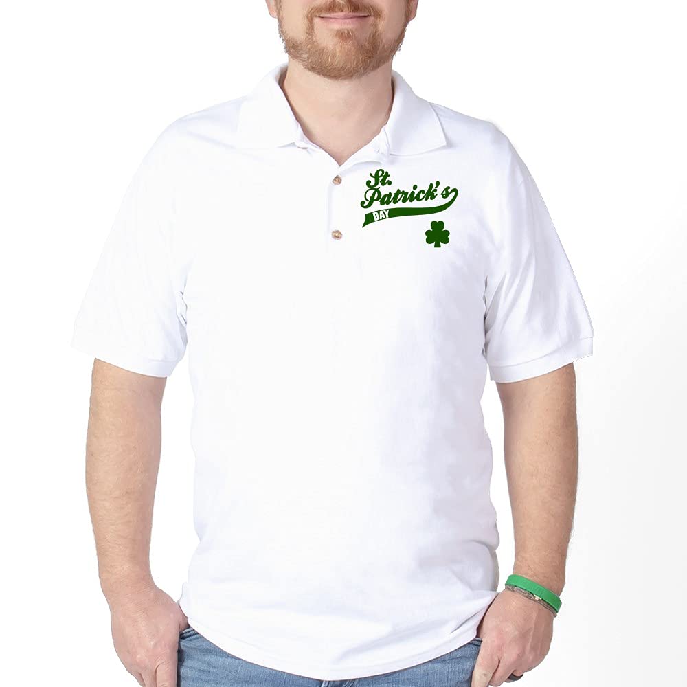 St. Patrick's Day Golf Shirt - Irish Themed Men's Polo for Golf & Casual Wear - Perfect for Golf Tournaments, Pub Crawls & Irish Festivals