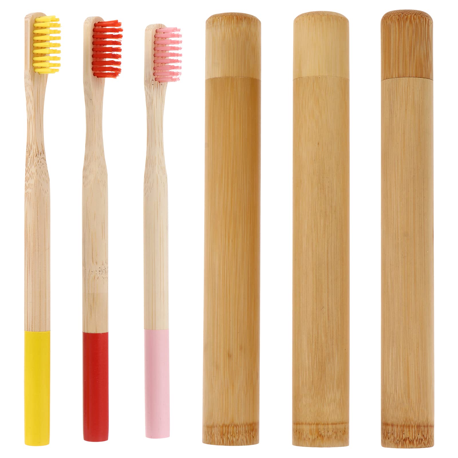 DOITOOL Biodegradable Disposable Toothbrush Kit with Travel Tubes - Eco-Friendly Dental Care for Camping, Travel & On-the-Go Hygiene