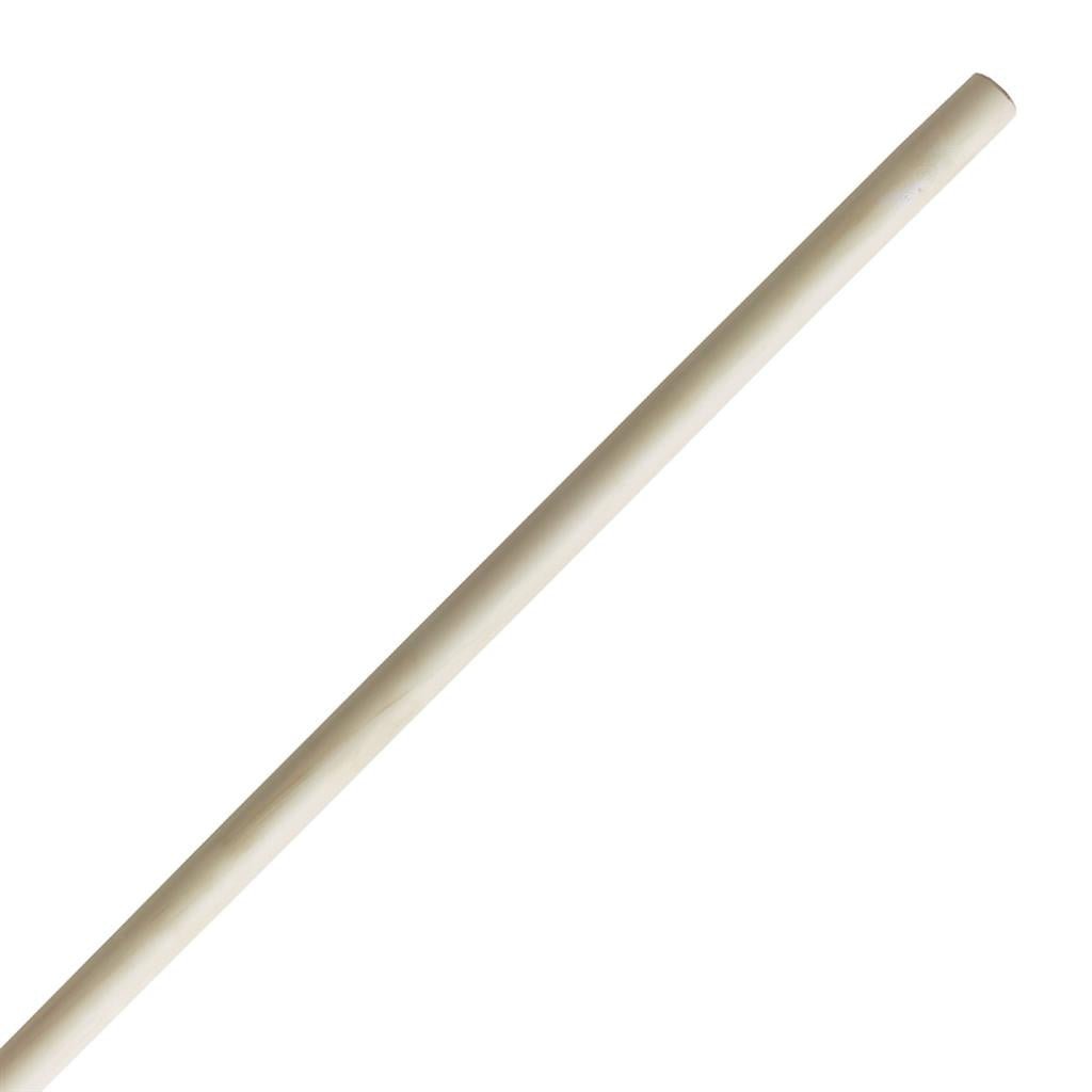 Straight White Wax Bo Staff for Youth - Martial Arts Training, Kung Fu Practice, and Performance Props