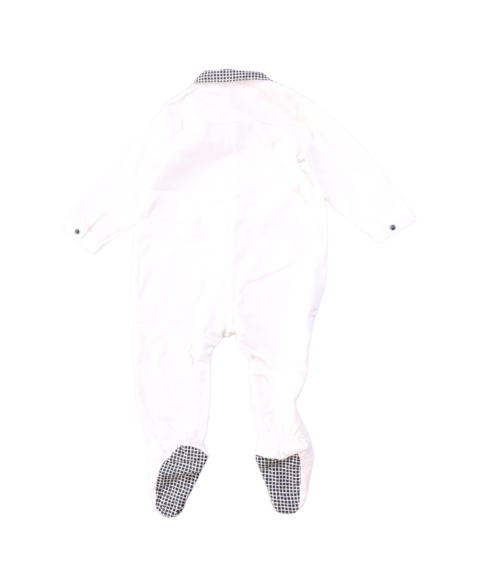 Armani Baby Onesie for 6 Months - Soft Cotton Pajamas with Snap Closure - Perfect for Sleepwear, Playtime & Photo Shoots