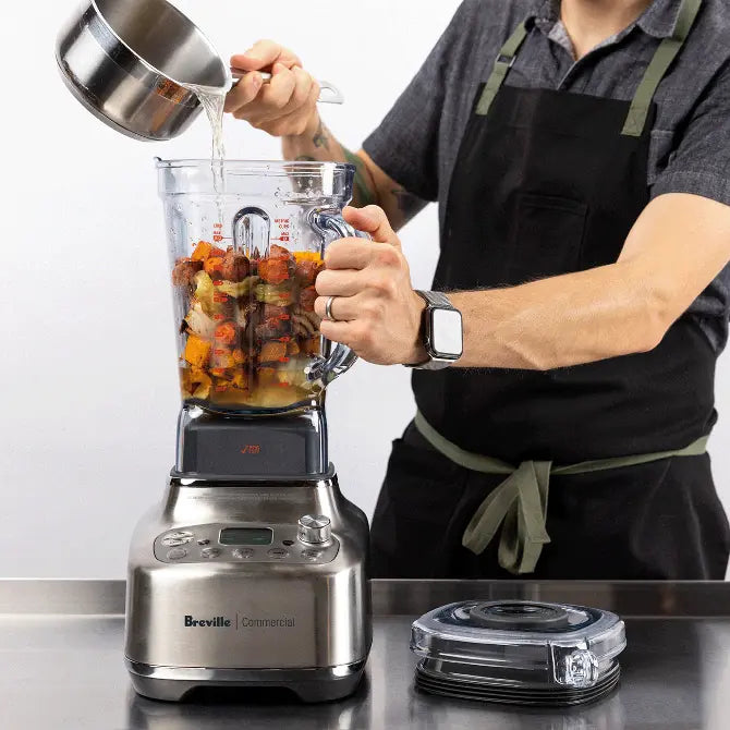 Breville Commercial Super Q Pro Blender - 1800W High-Speed Blender for Smoothies, Juices & Food Prep | Professional Grade Kitchen Appliance for Home & Restaurant Use