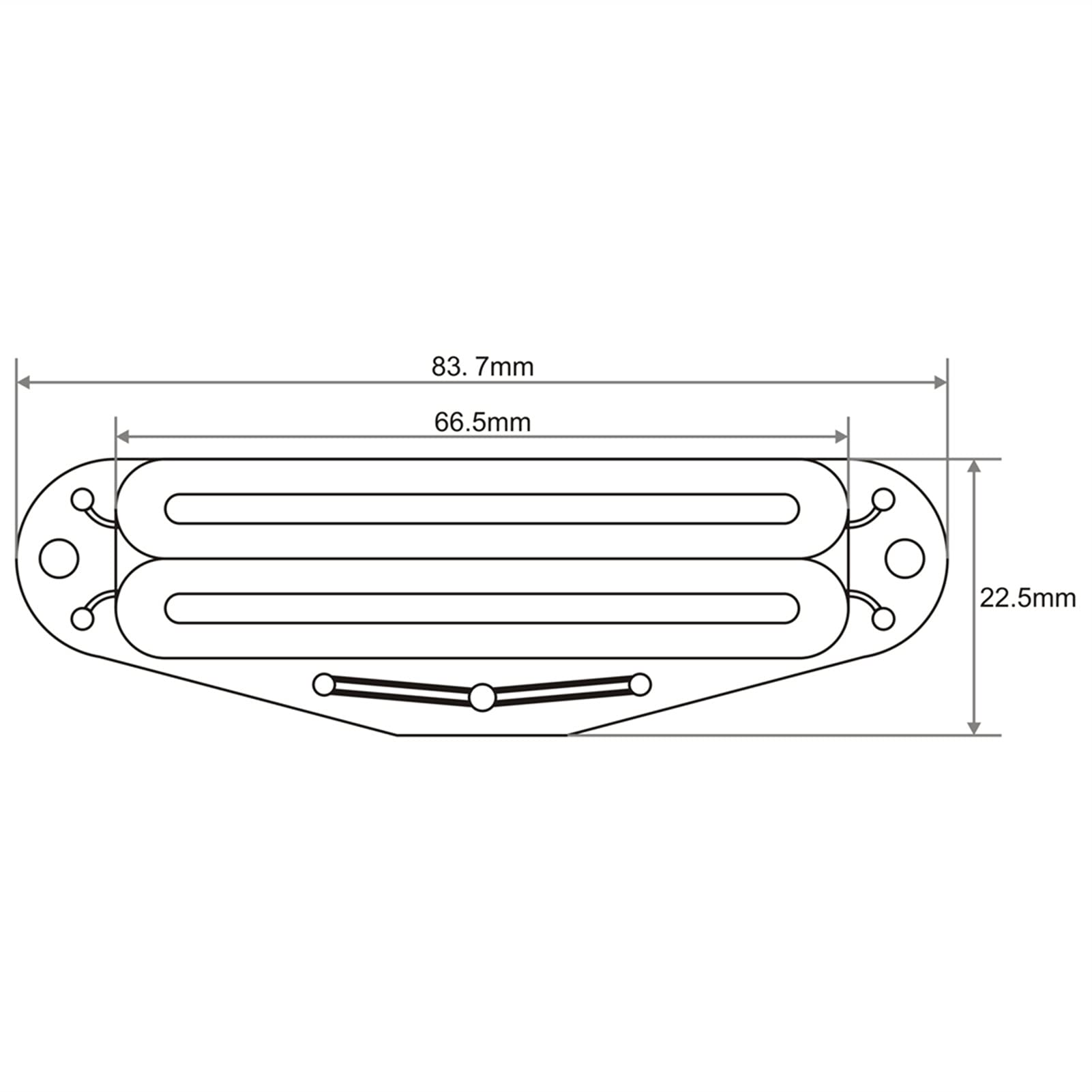 Hot Rail Humbucker Guitar Pickup - Dual Ceramic Coil Electric Guitar Pickup with 4 Wires (Black/White/Yellow) | Perfect for Rock, Metal & Blues Players - Upgrade Your Guitar Tone Instantly