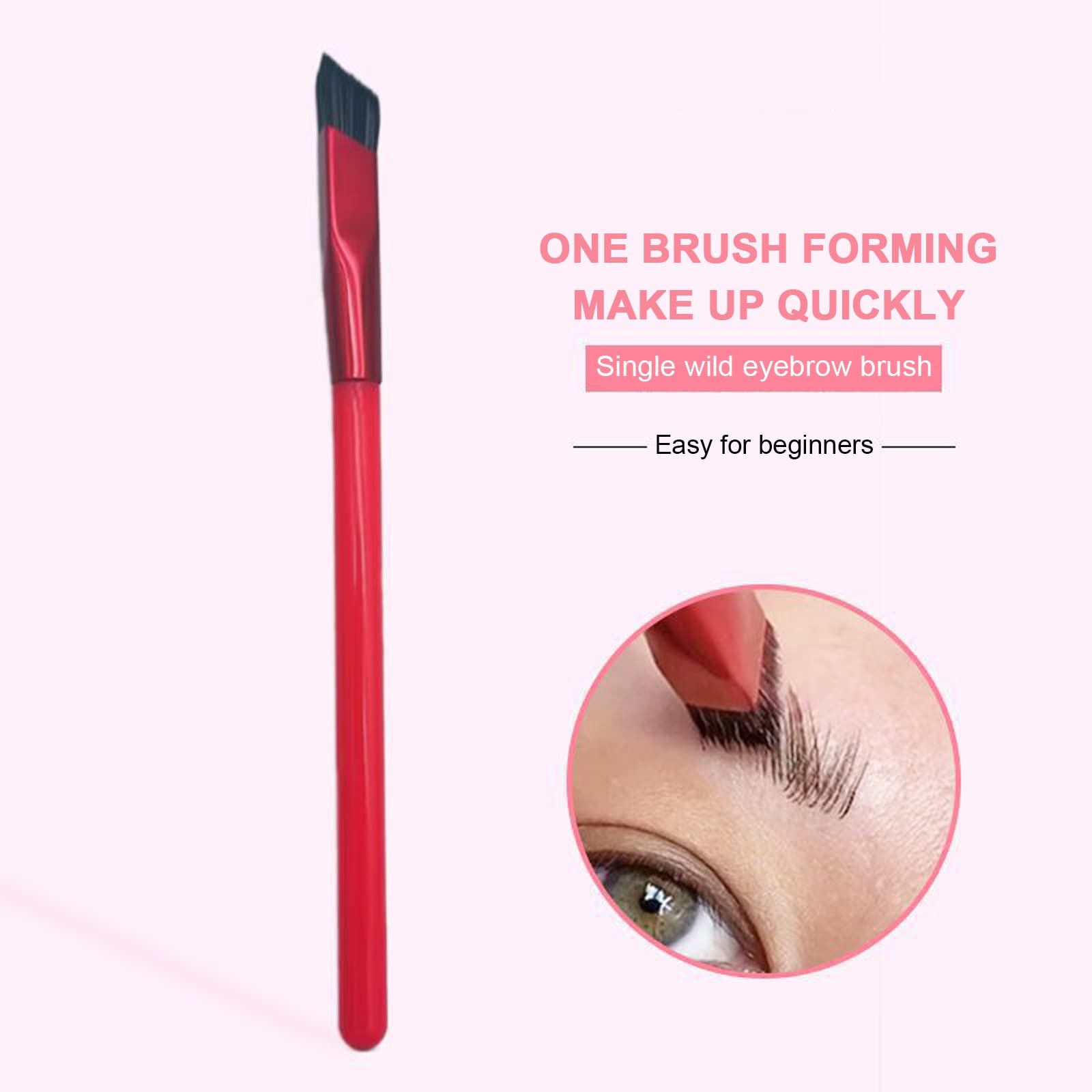 Professional Eyebrow Brush Set - 3 Pcs Multi-Function Makeup Brushes for Eyebrows, Concealer & Eyeliner | Fine Angled Brush for Precise Makeup Application | Perfect for Daily Makeup, Salon & Travel Use