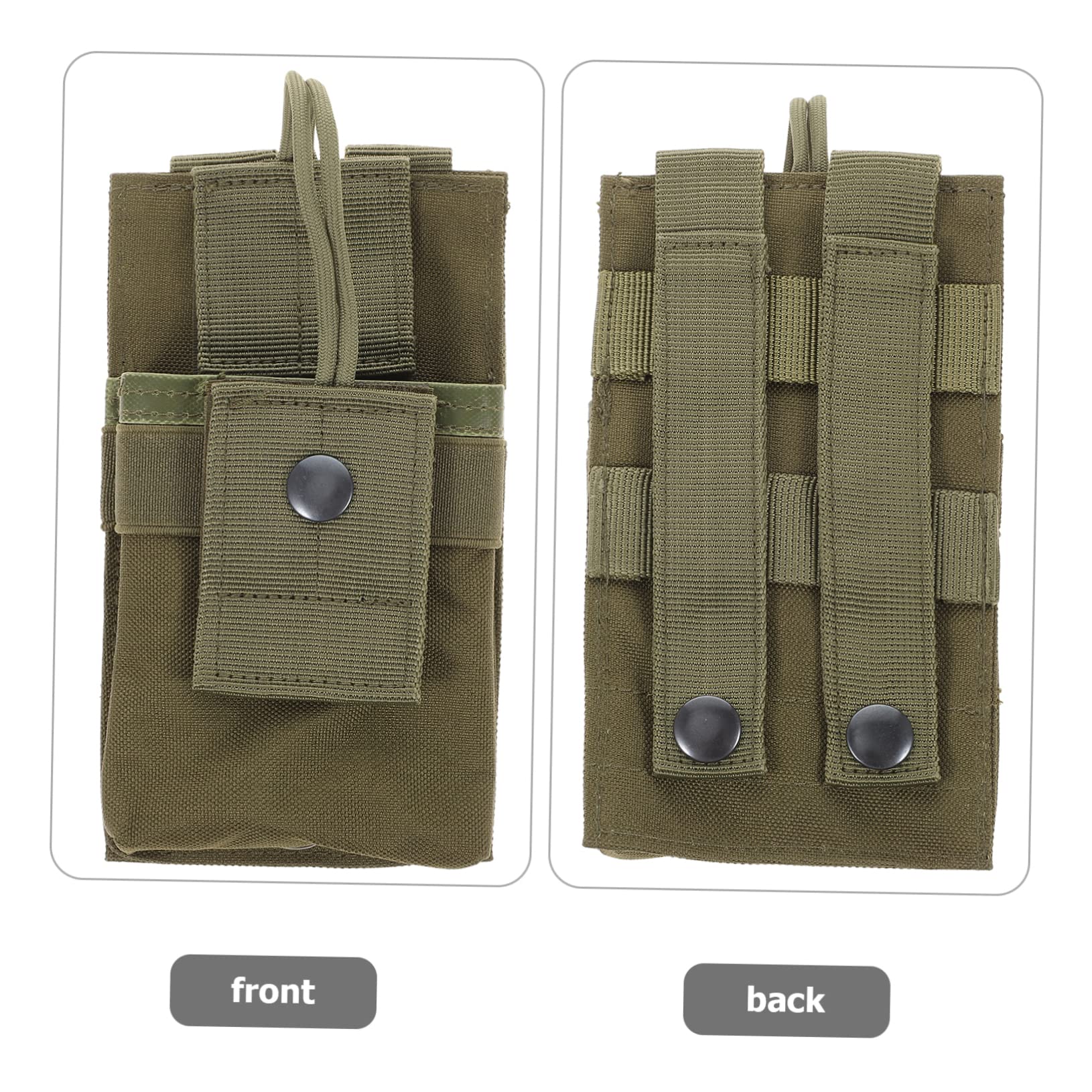 Veemoon Outdoor Radio Carrier Holder - Multi-Functional Walkie Talkie Vest Case with Adjustable Straps & Durable Nylon Material - Perfect for Hiking, Camping & Construction Work