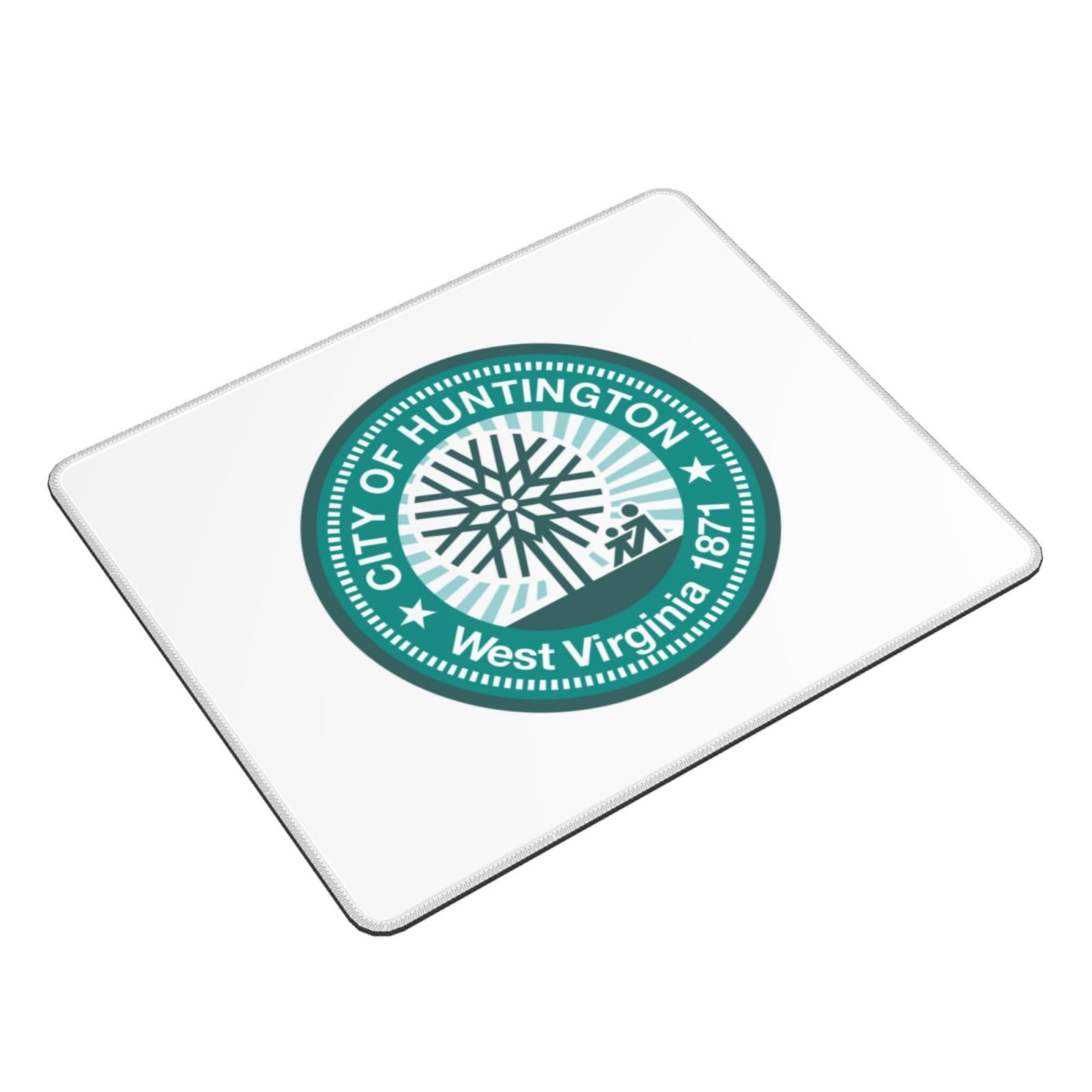 SIYTUAU Huntington West Virginia Flag Mouse Pad - 10x12 Inch Waterproof Non-Slip Rubber Gaming Mousepad for Office & Laptop Use | Perfect for Home, Work & Gaming Setups
