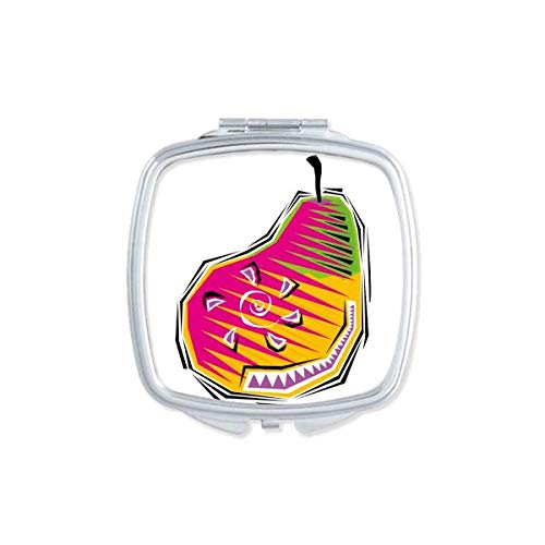 DIYthinker Mexican Culture Food Pear Design Portable Compact Pocket Mirror - Double Sided Glass Makeup Mirror for Travel, Purse & Handbag (Perfect Gift for Women)